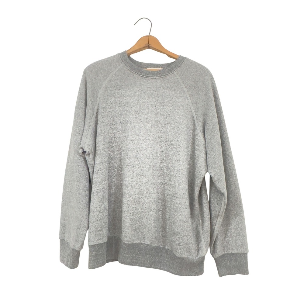 B Sides Sweatshirt Heather Grey Cotton Blend XL